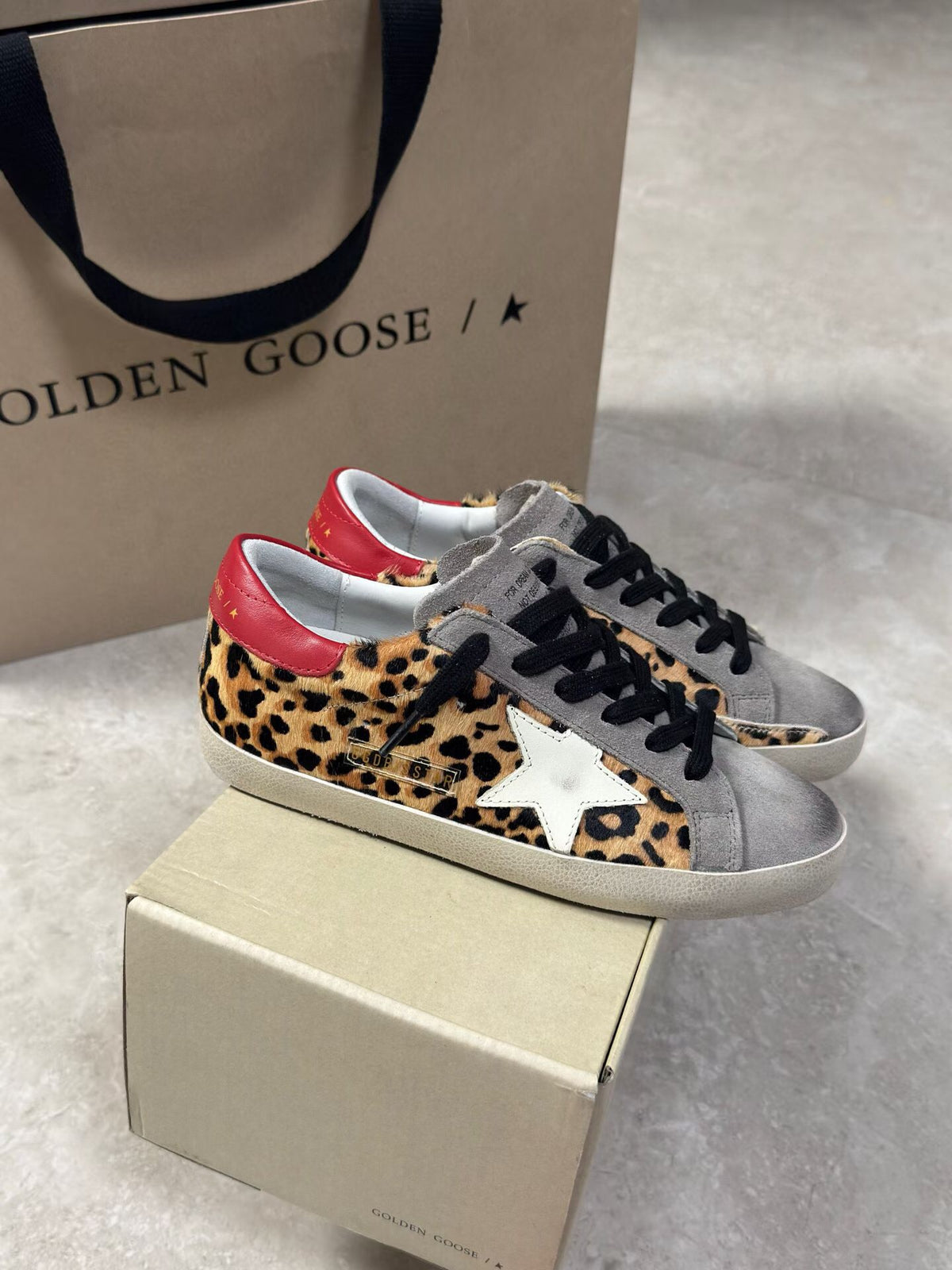 Golden Goose Vintage Distressed Sneakers #075