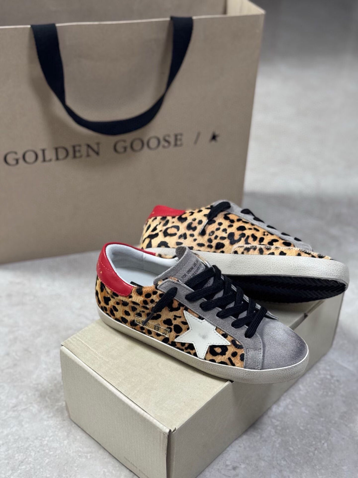 Golden Goose Vintage Distressed Sneakers #075