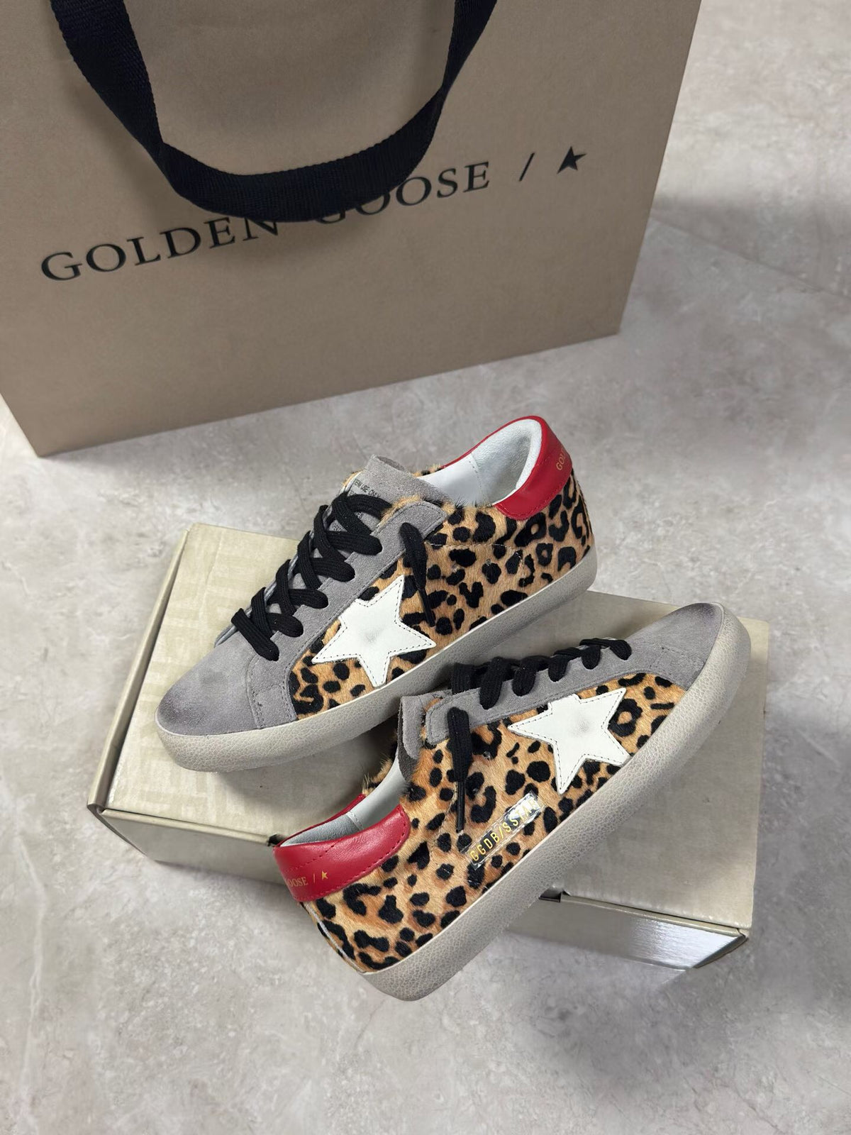 Golden Goose Vintage Distressed Sneakers #075