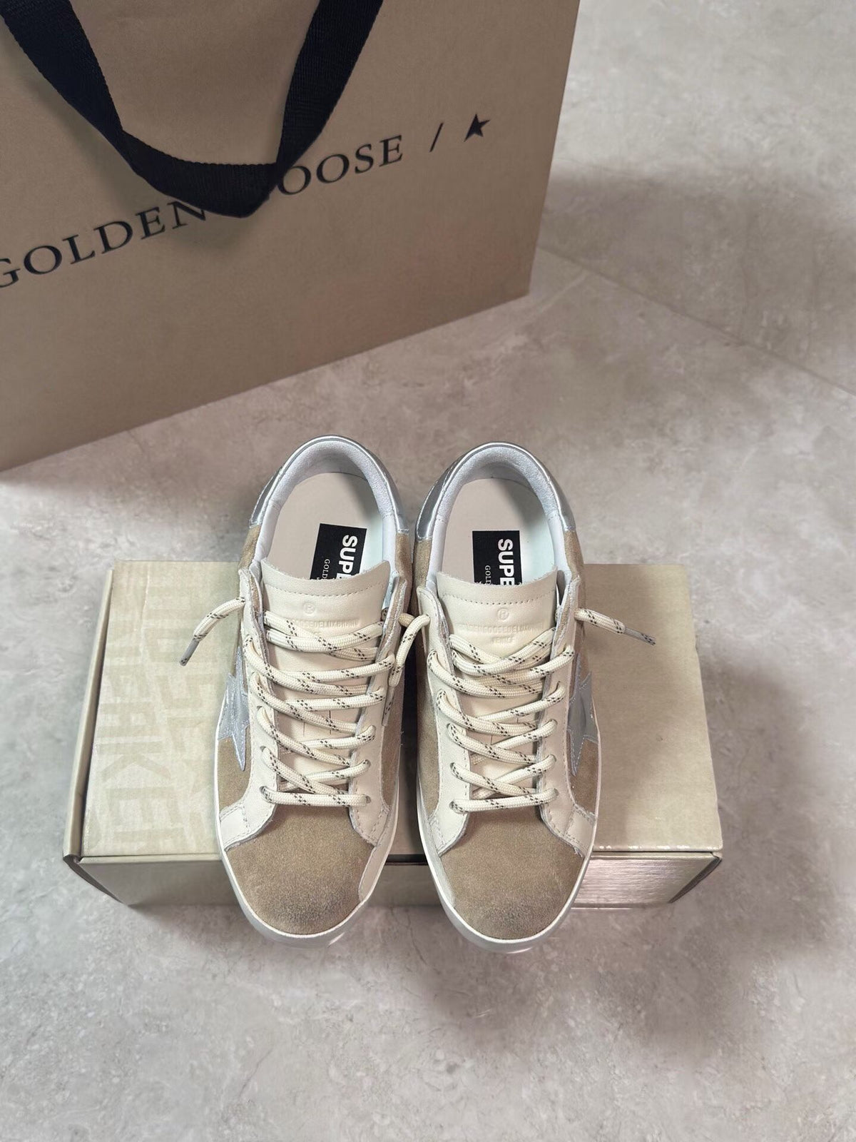 Golden Goose Vintage Distressed Sneakers #076