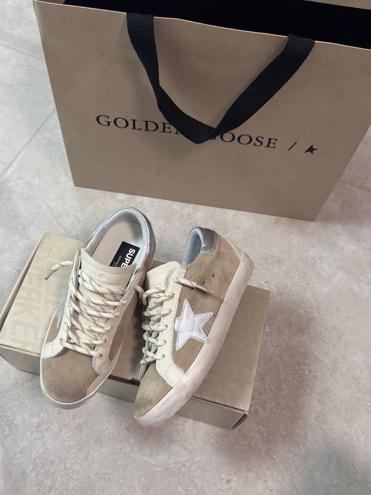 Golden Goose Vintage Distressed Sneakers #076