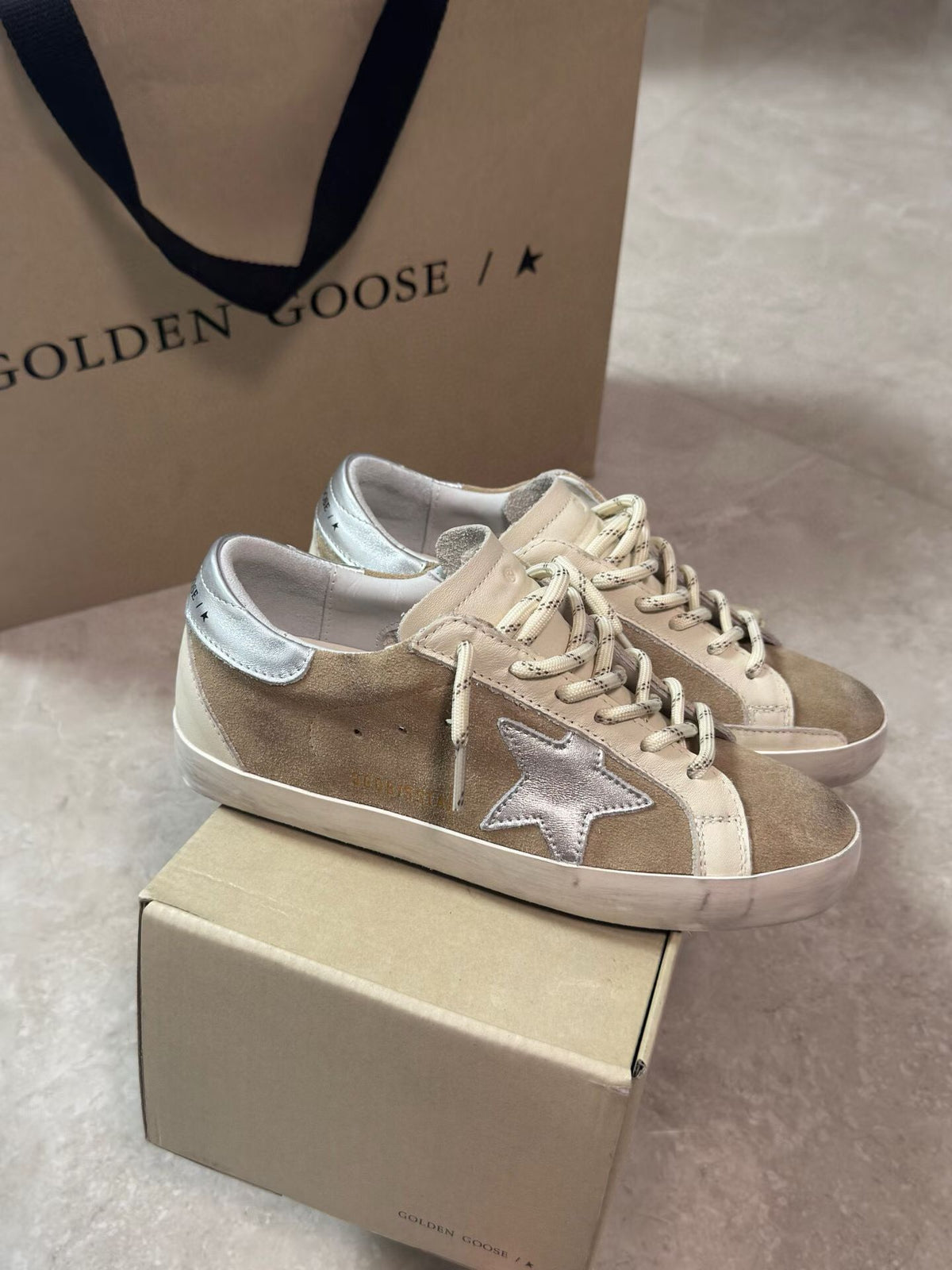 Golden Goose Vintage Distressed Sneakers #076