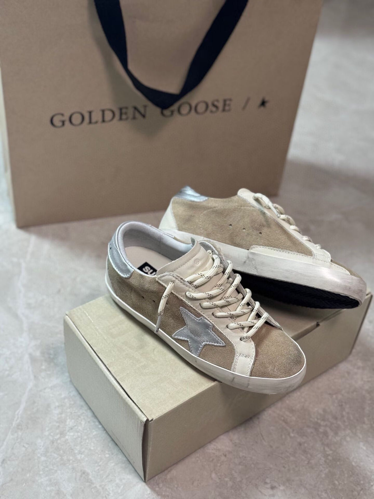 Golden Goose Vintage Distressed Sneakers #076