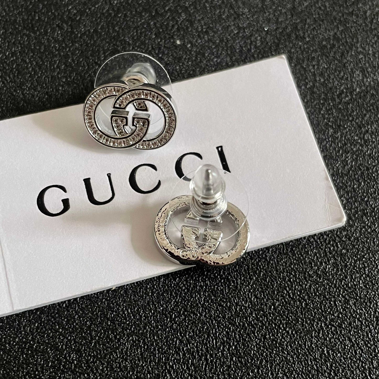 Gucci 925 Silver Brass Earrings