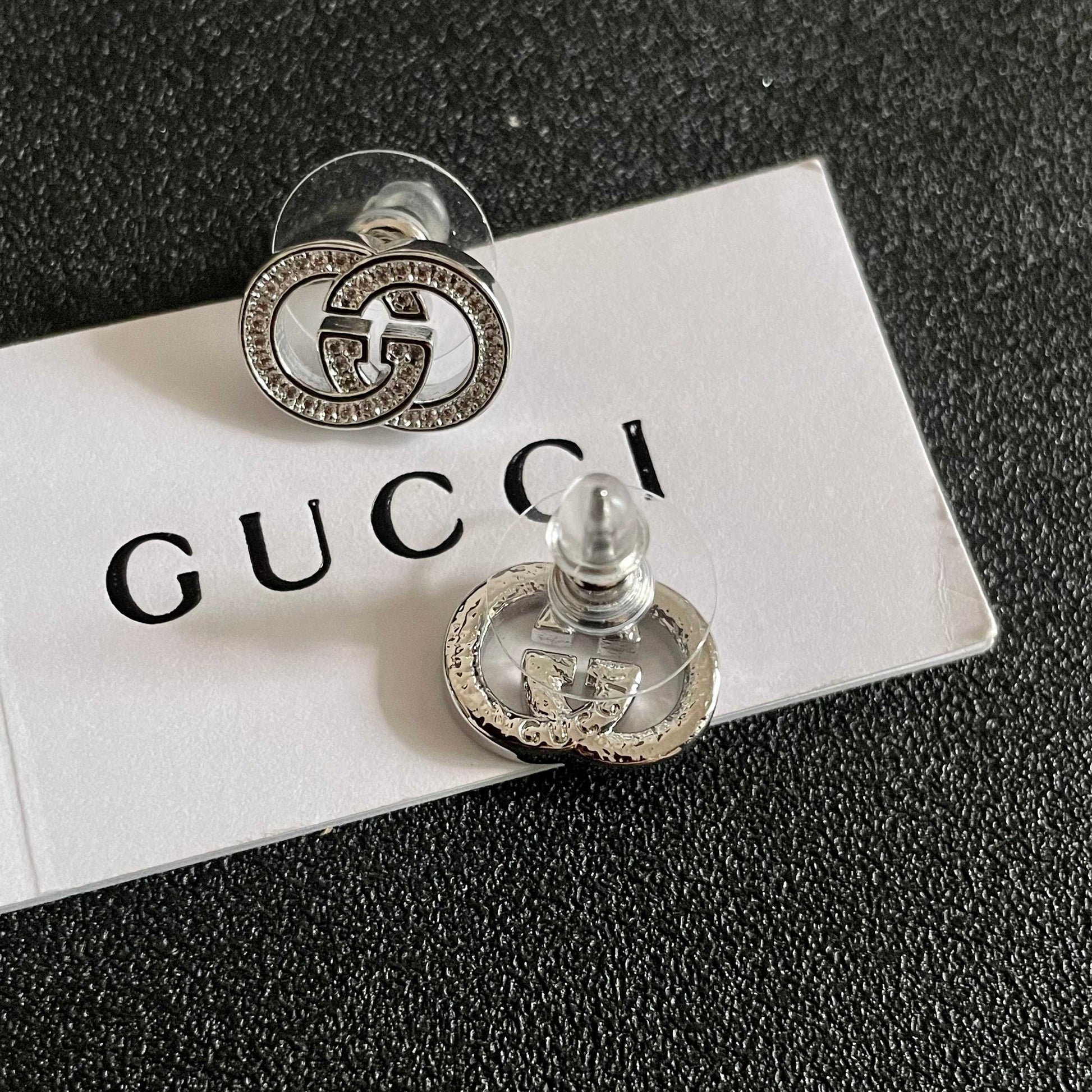 Gucci 925 Silver Brass Earrings