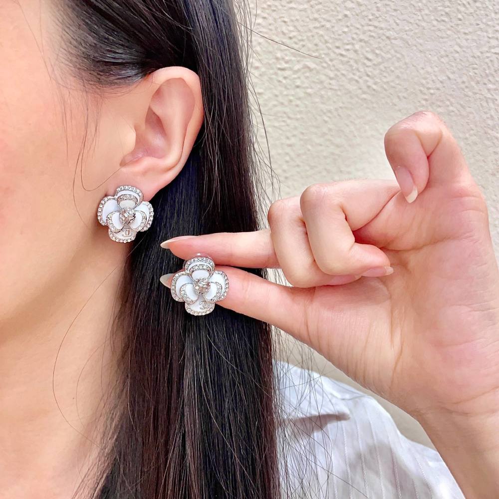 Chanel Vintage Double C Earrings