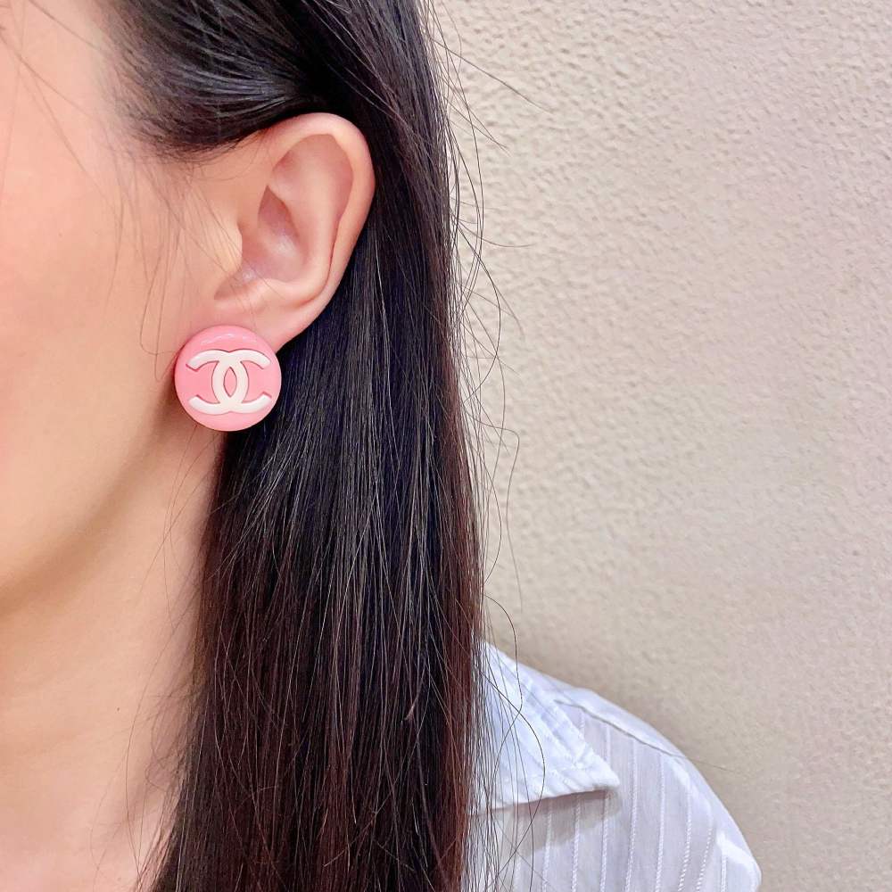 Chanel Vintage Double C Earrings
