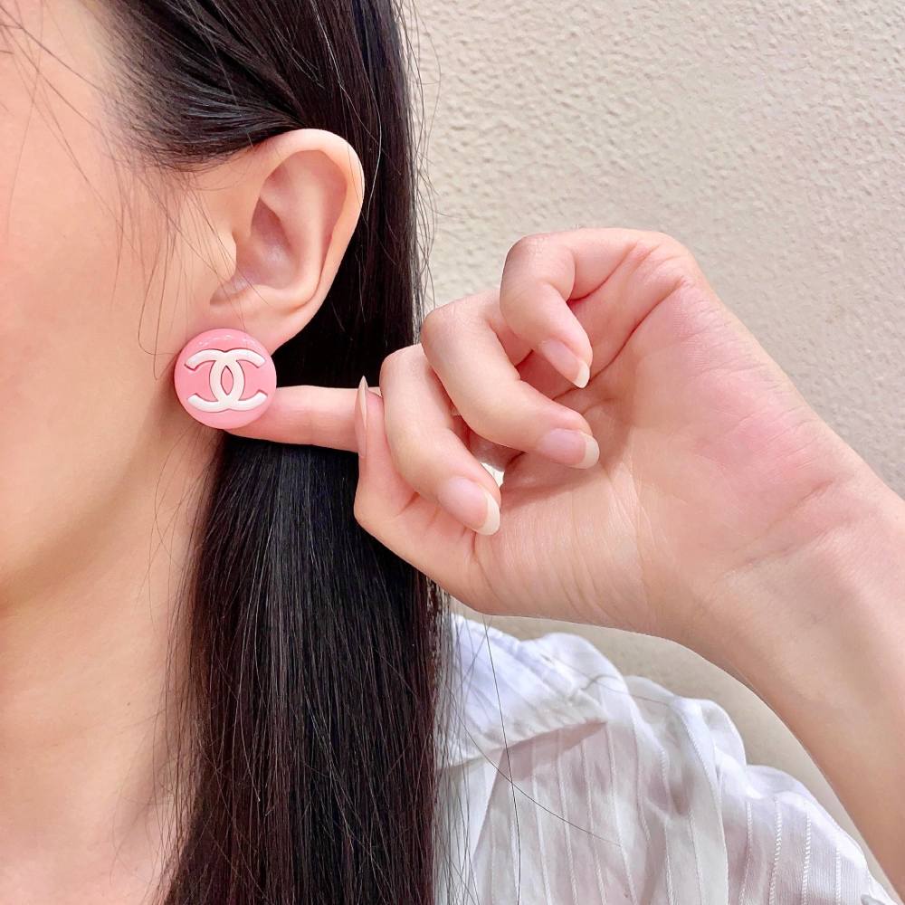 Chanel Vintage Double C Earrings