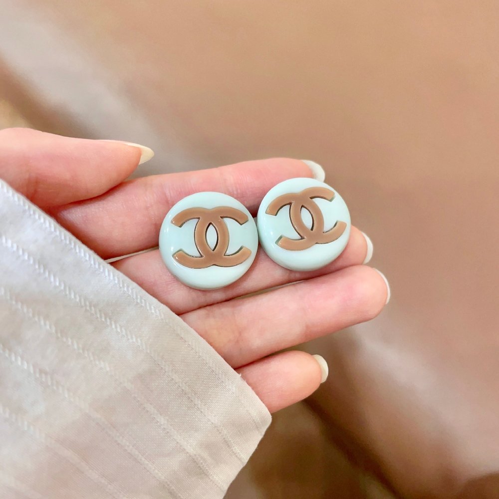 Chanel Vintage Double C Earrings