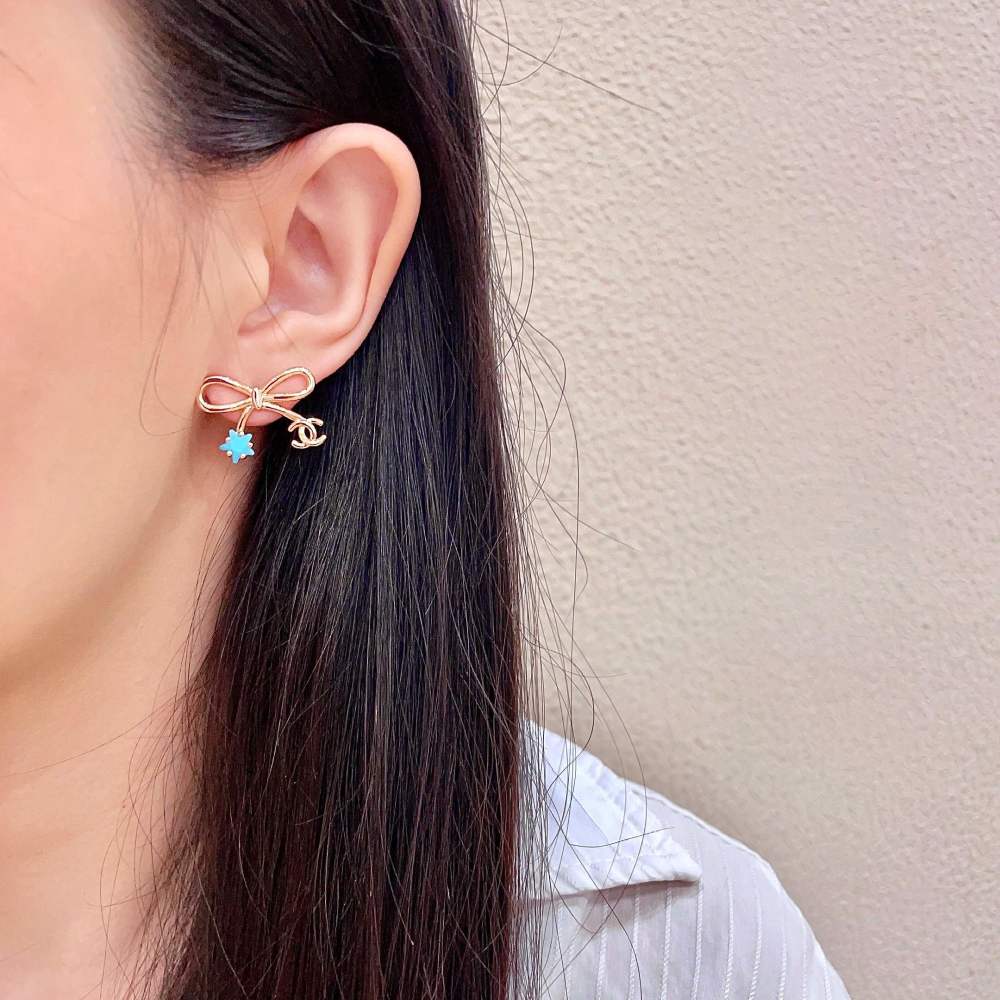 Chanel Vintage Double C Earrings