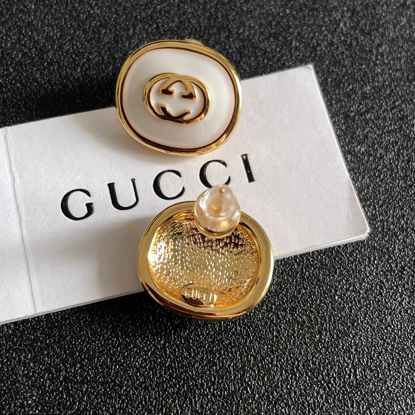 Gucci 925 Silver Brass Earrings