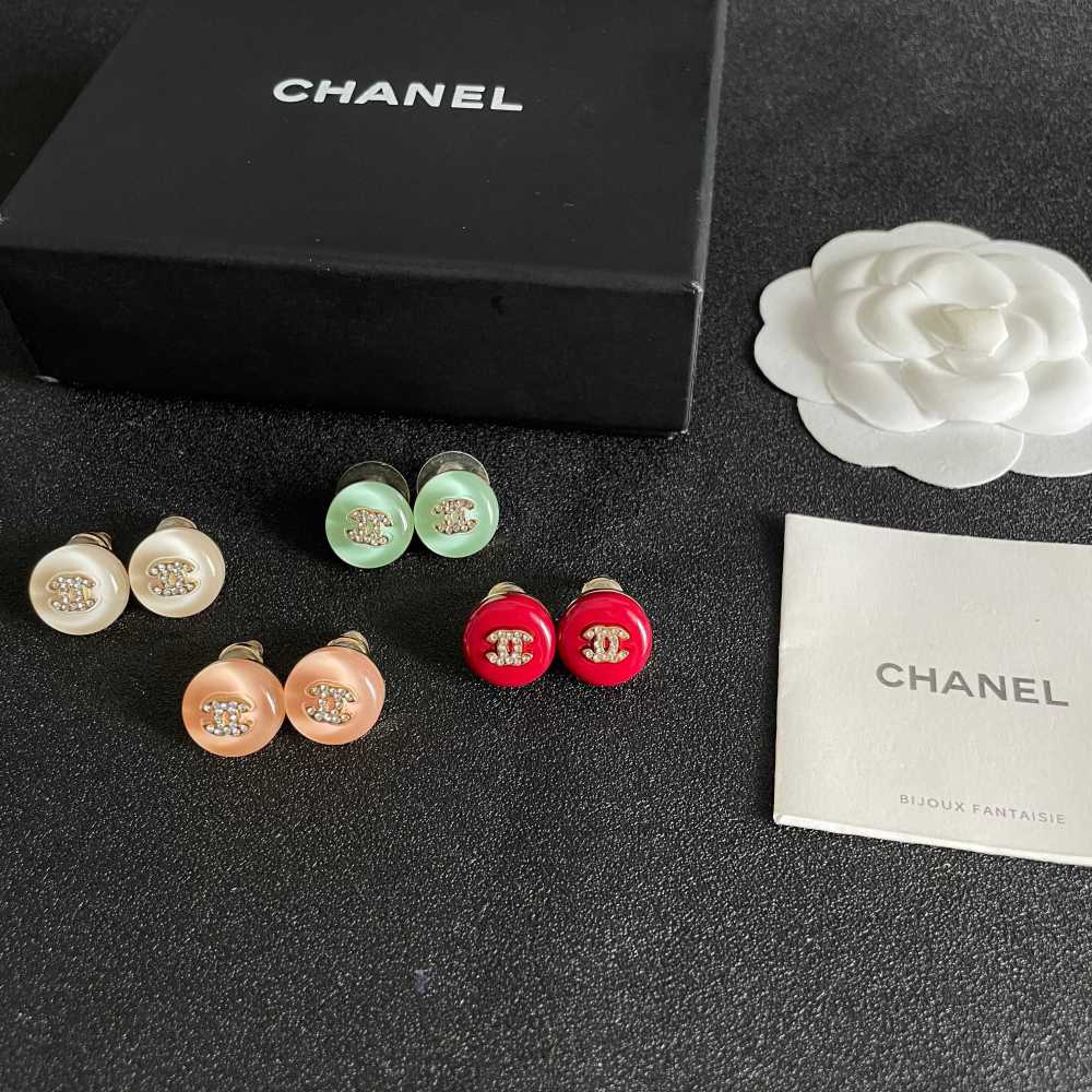 Chanel Vintage Double C Earrings