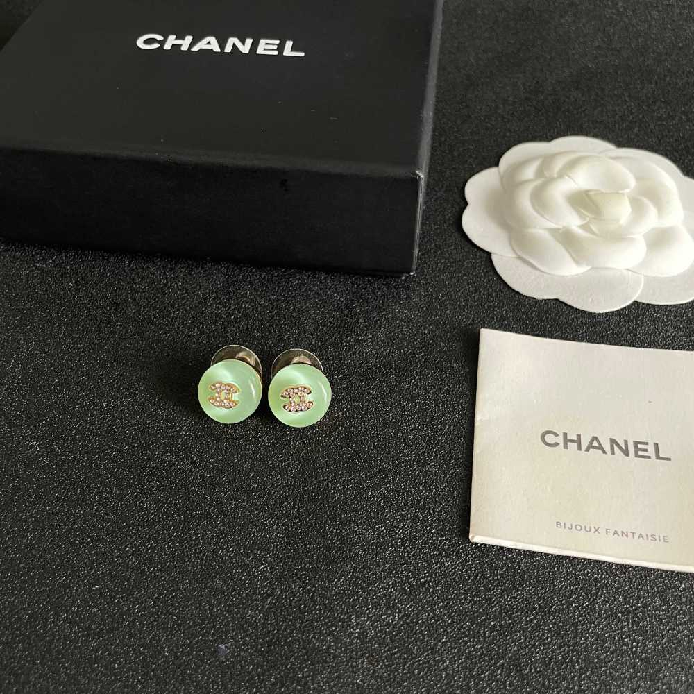 Chanel Vintage Double C Earrings