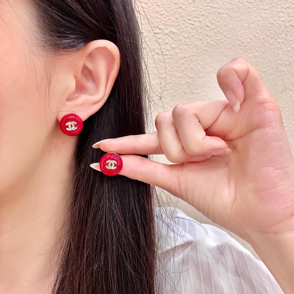 Chanel Vintage Double C Earrings