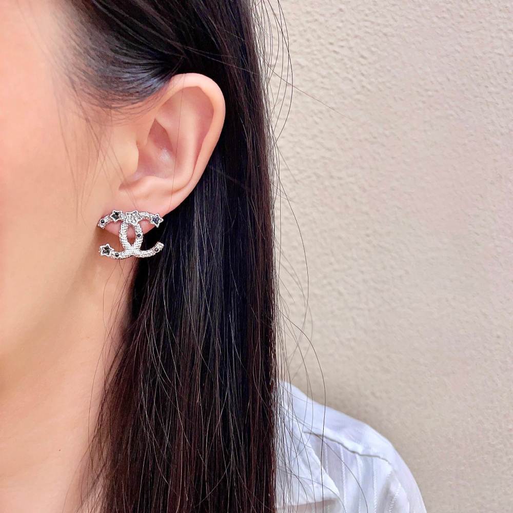 Chanel Vintage Double C Earrings