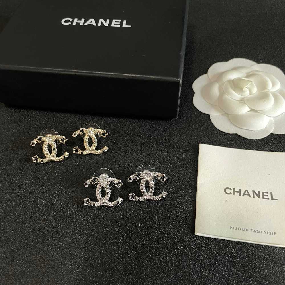 Chanel Vintage Double C Earrings