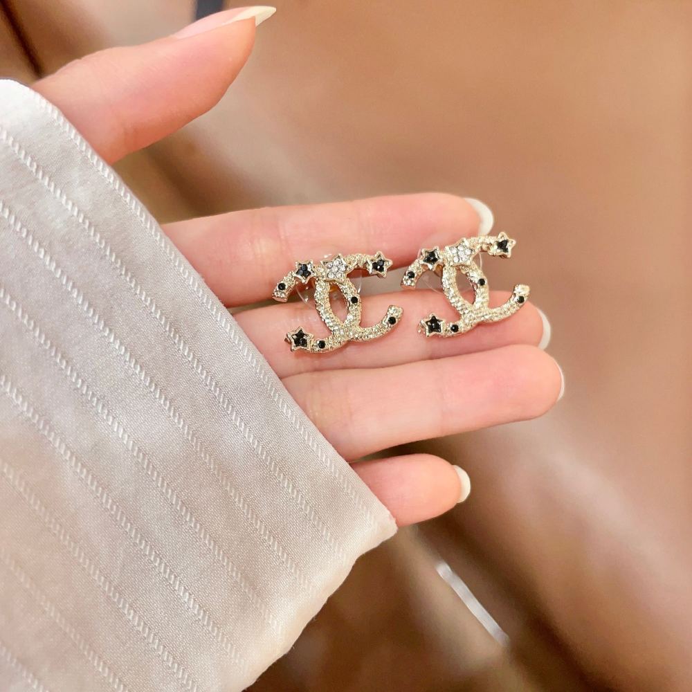 Chanel Vintage Double C Earrings