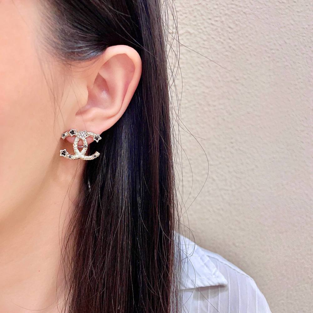 Chanel Vintage Double C Earrings