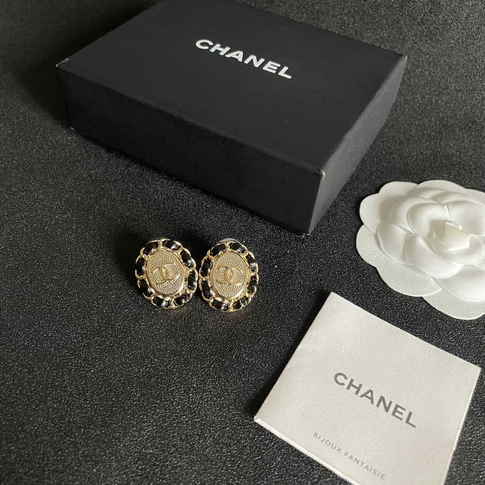 Chanel Vintage Double C Earrings