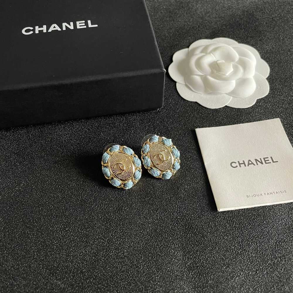 Chanel Vintage Double C Earrings