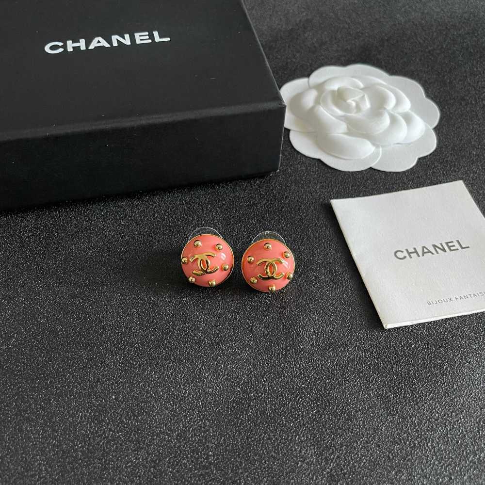 Chanel Vintage Double C Earrings
