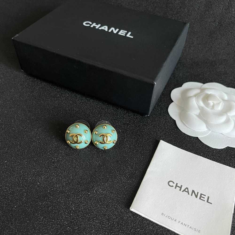 Chanel Vintage Double C Earrings