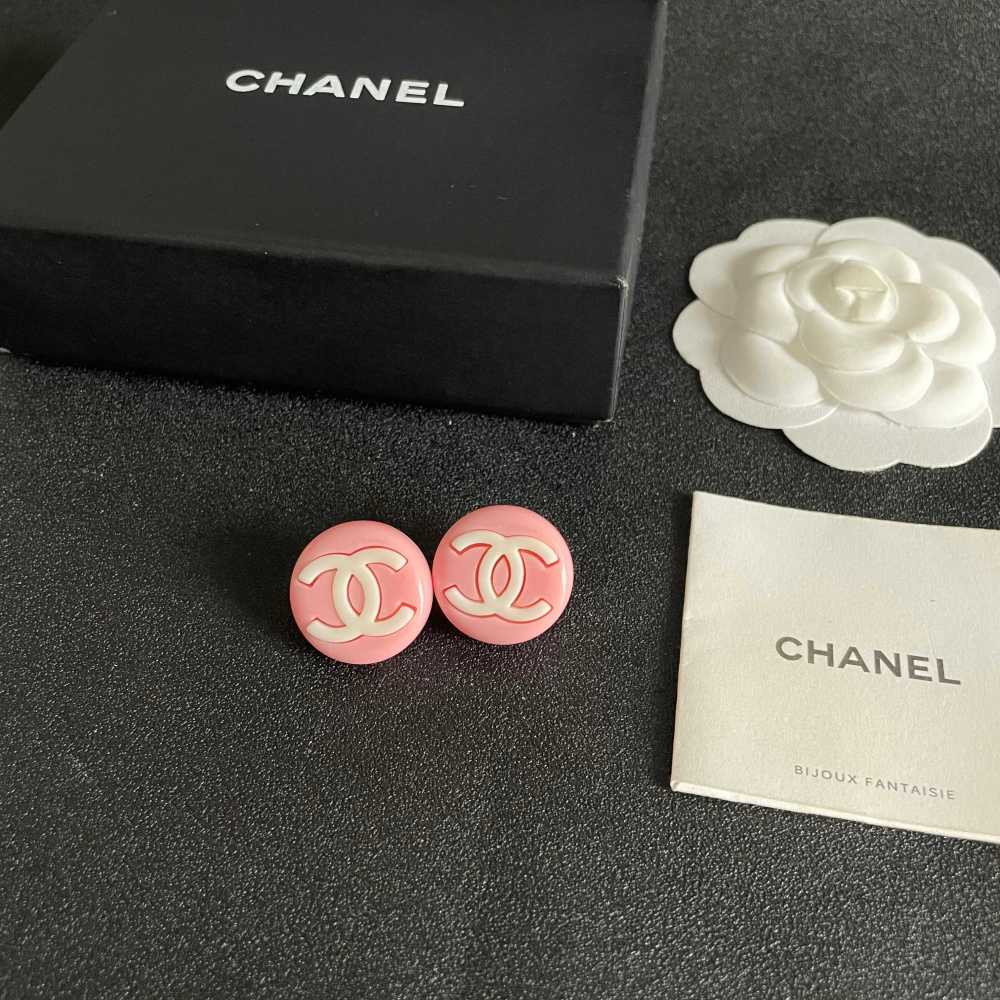 Chanel Vintage Double C Earrings