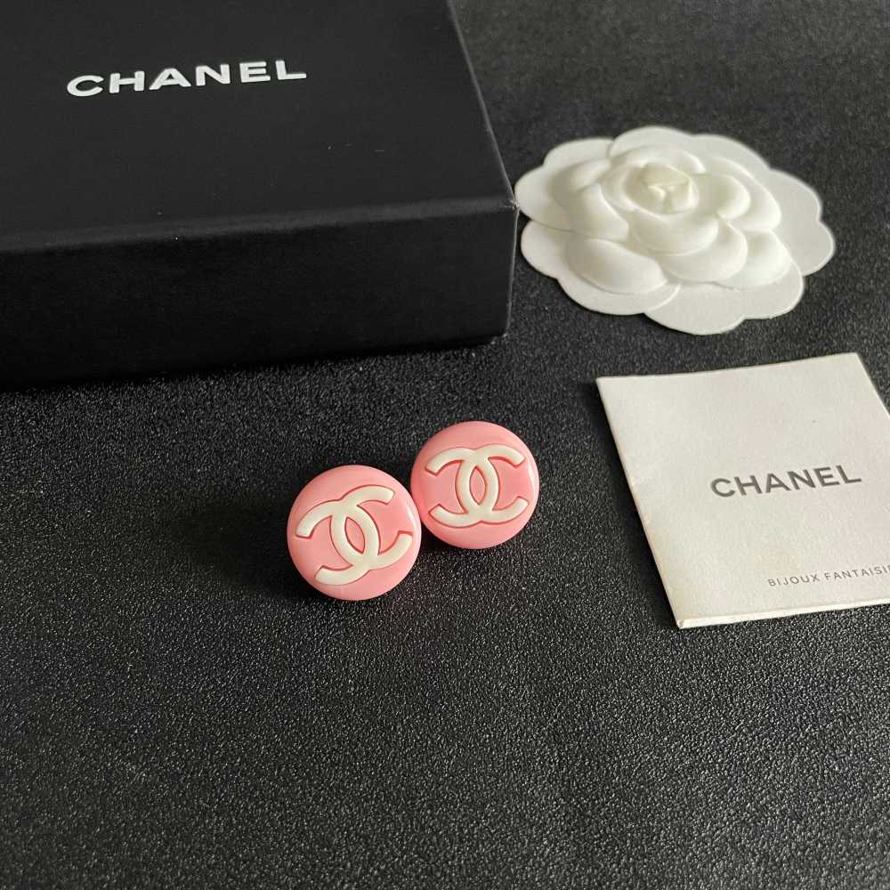 Chanel Vintage Double C Earrings