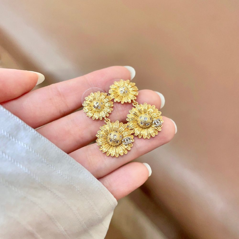 Chanel Vintage Double C Earrings