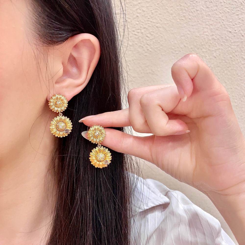 Chanel Vintage Double C Earrings