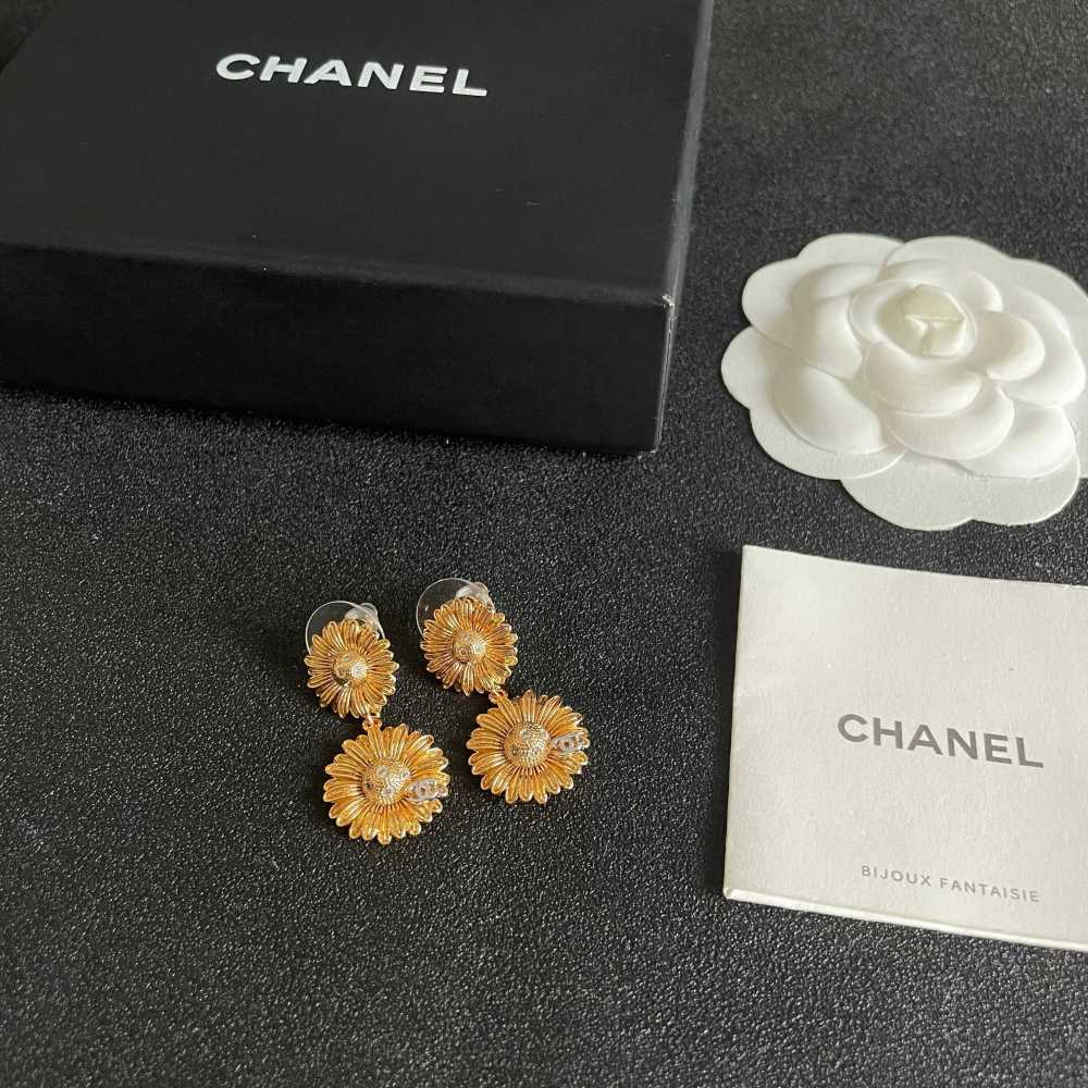 Chanel Vintage Double C Earrings