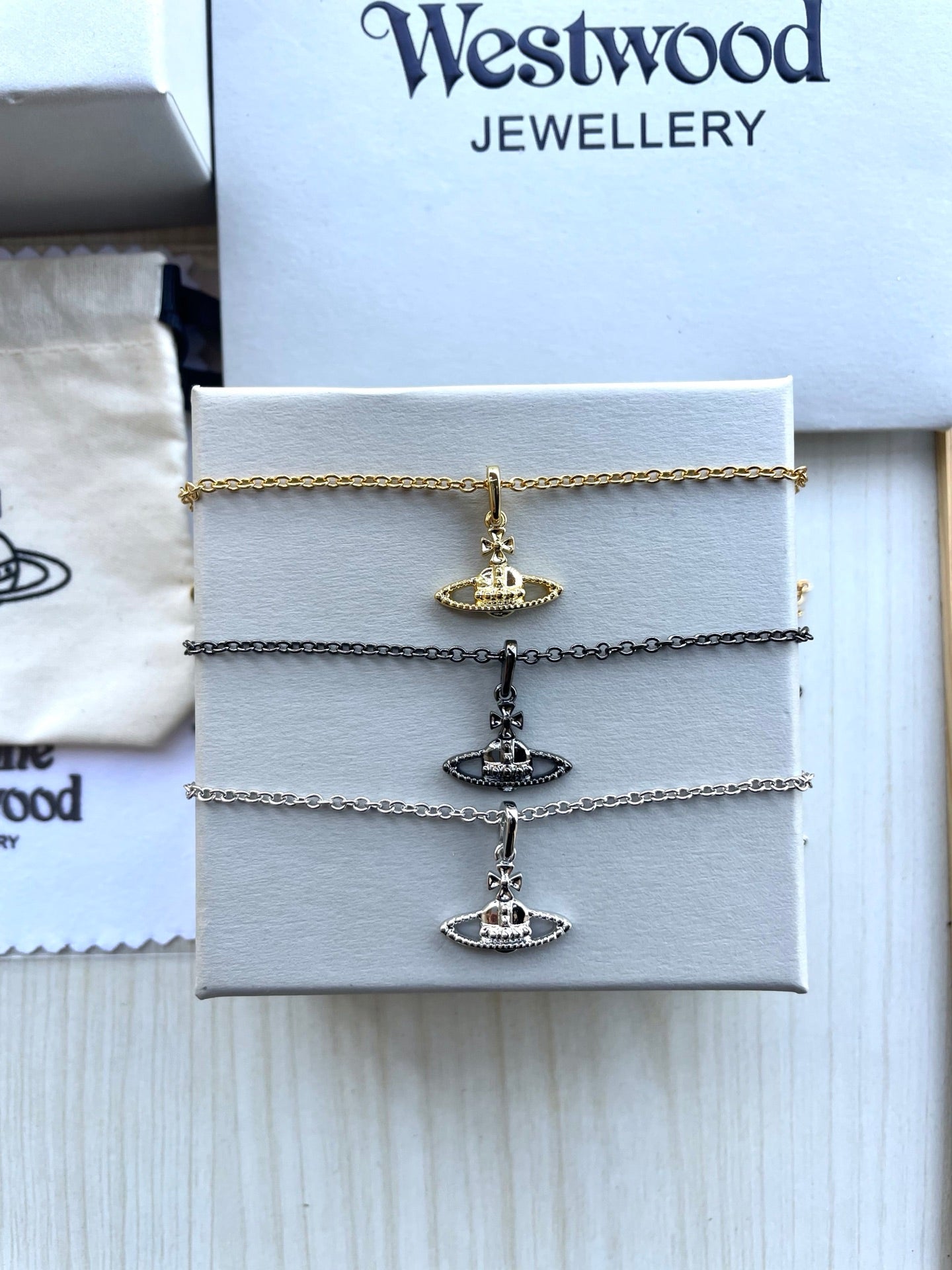 Planet Clavicle Necklace