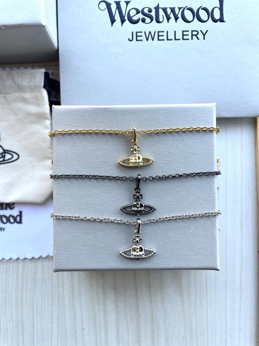 Planet Clavicle Necklace