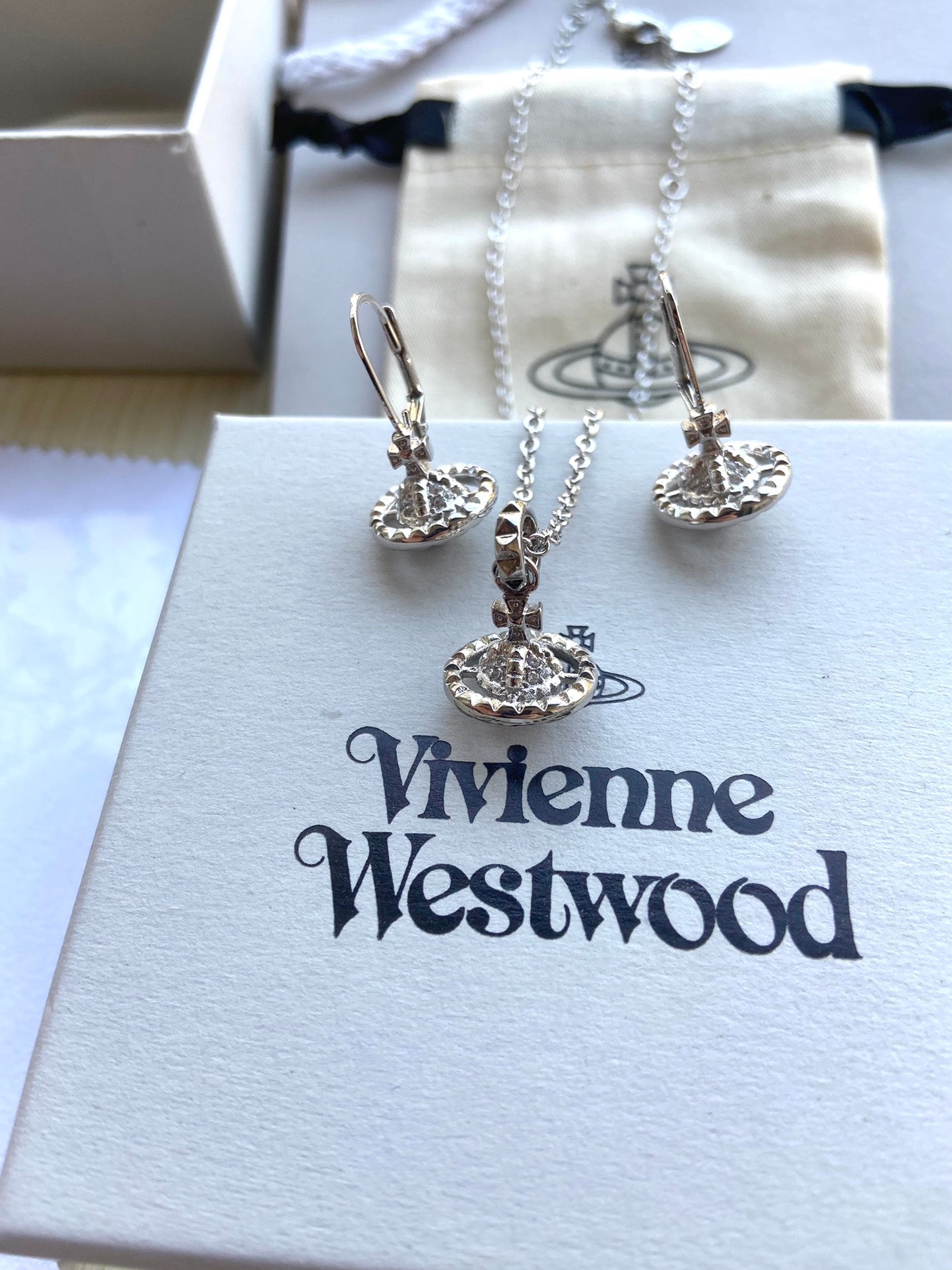 Planet Necklace & Earring Set (2-Piece)
