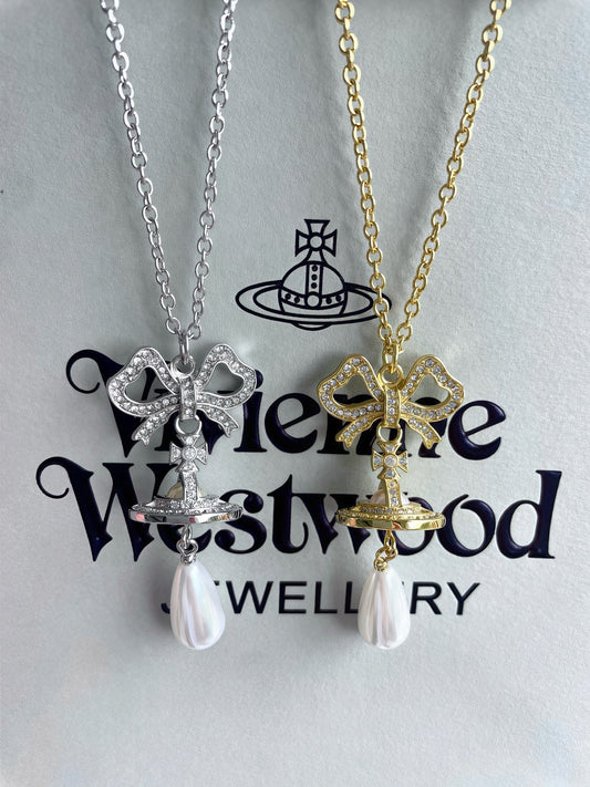 Pearl & Rhinestone Necklace