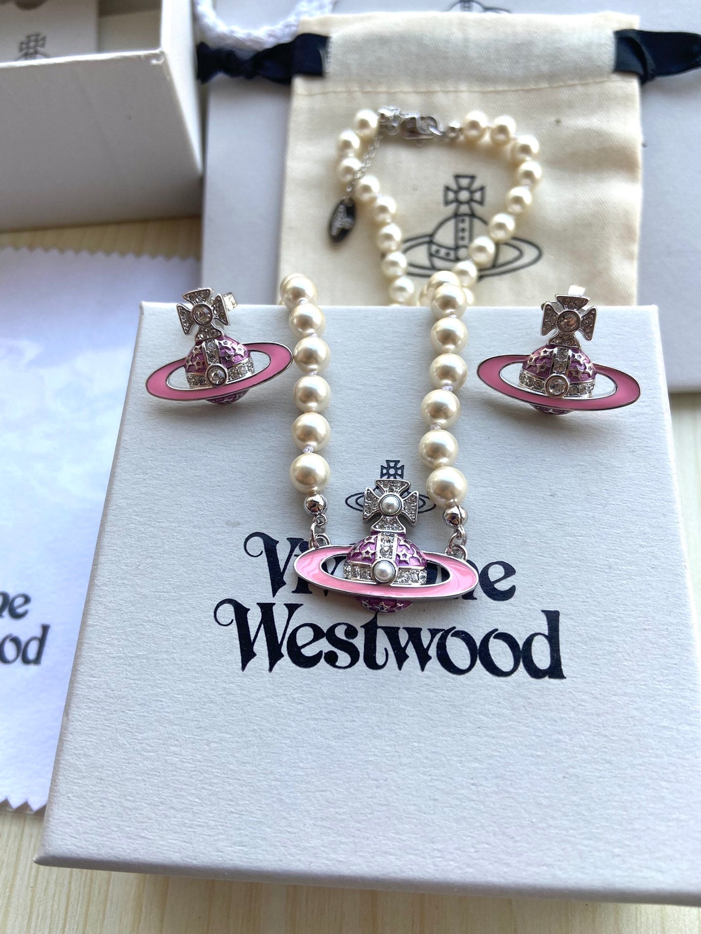 Pearl Planet Necklace
