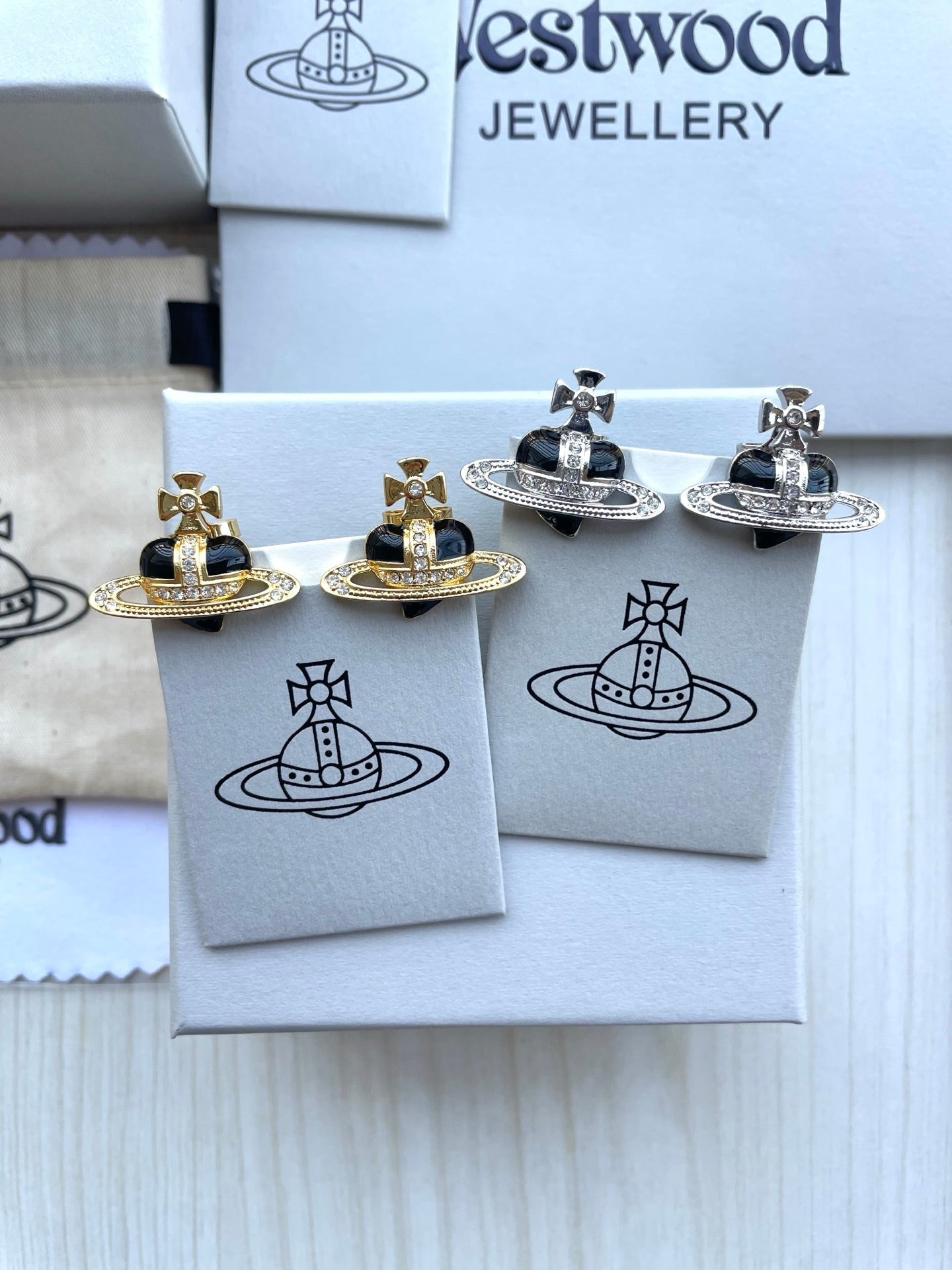 Rhinestone Stud Earrings
