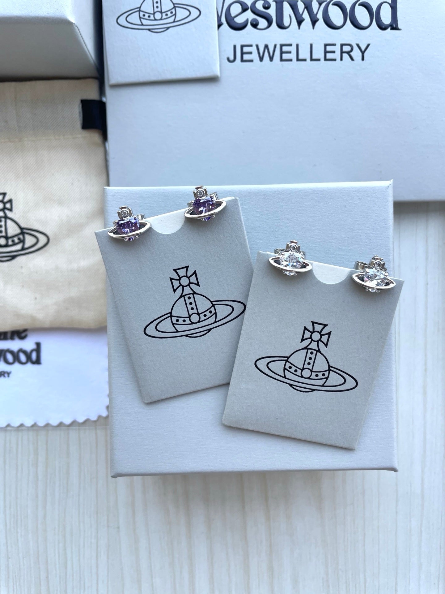 Rhinestone Stud Earrings