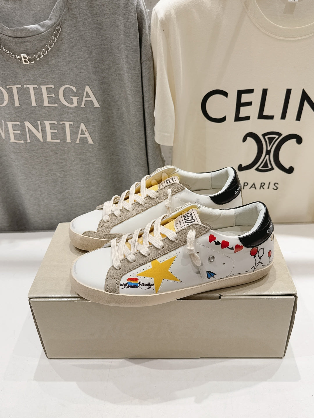 Golden Goose Vintage Distressed Sneakers #187