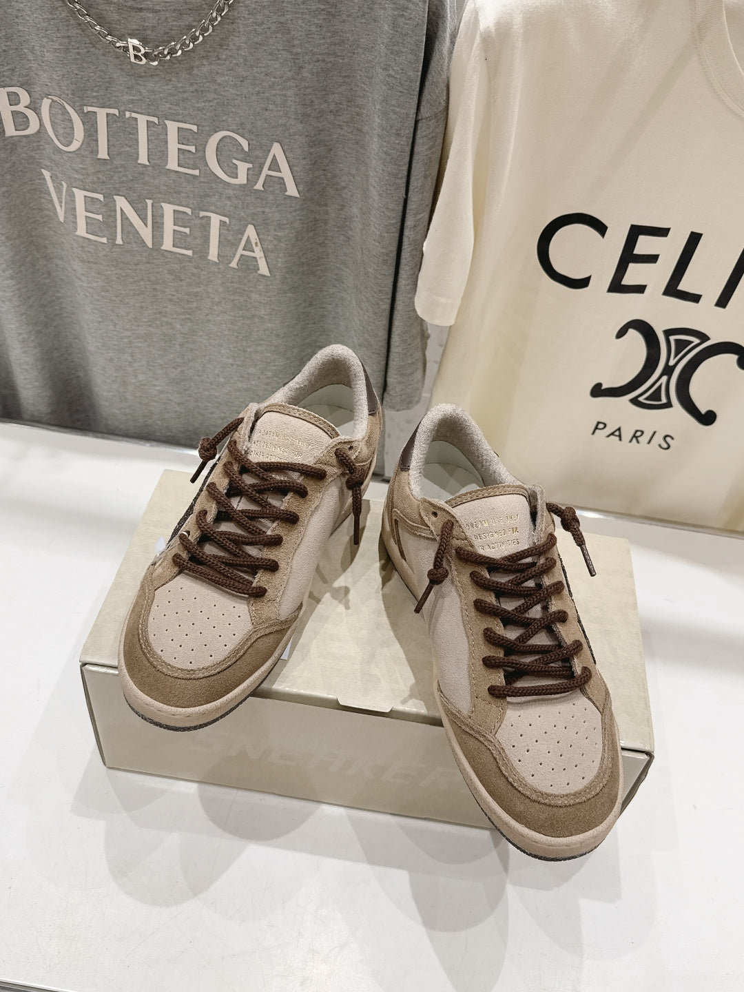 Golden Goose Vintage Distressed Sneakers #186