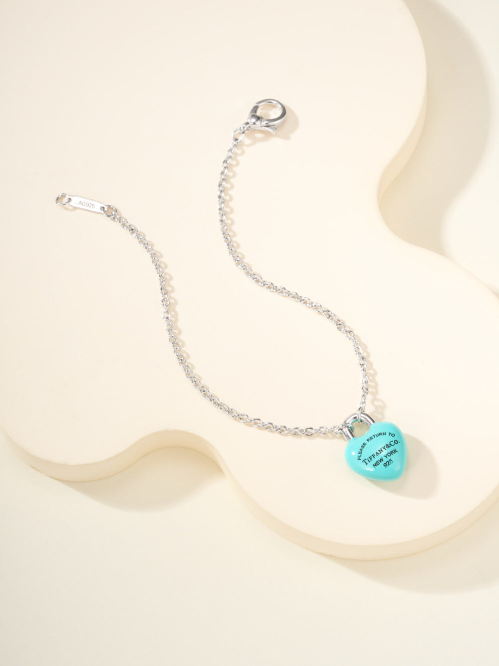 Tiffany & Co. Enamel Heart Necklace