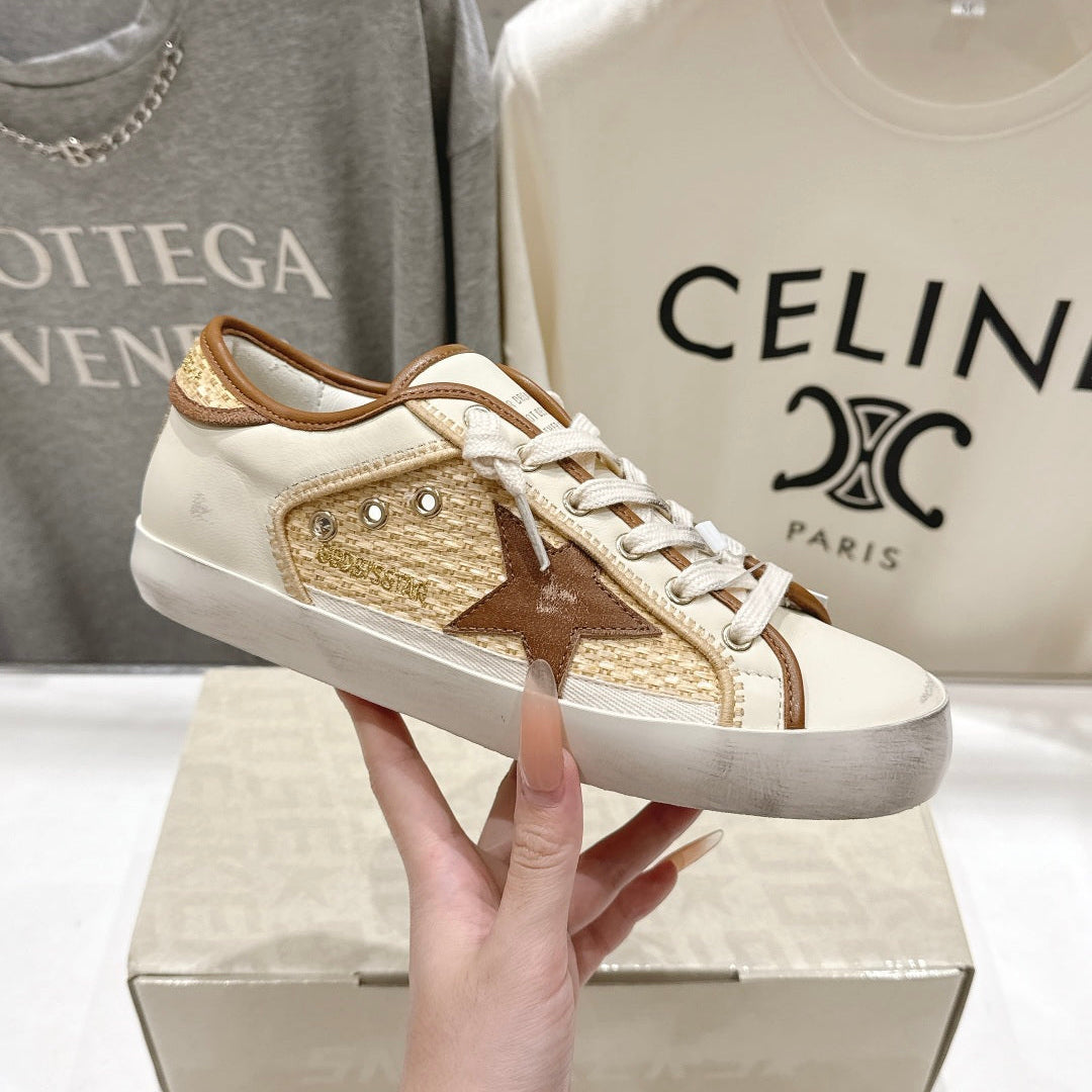 Golden Goose Vintage Distressed Sneakers #185