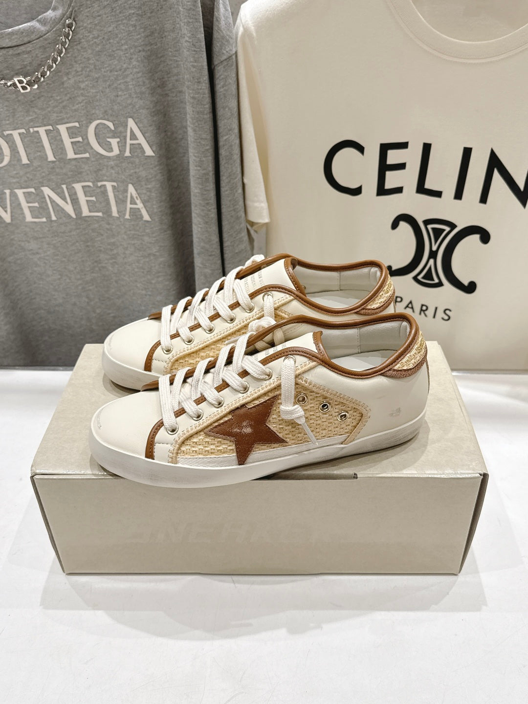 Golden Goose Vintage Distressed Sneakers #185