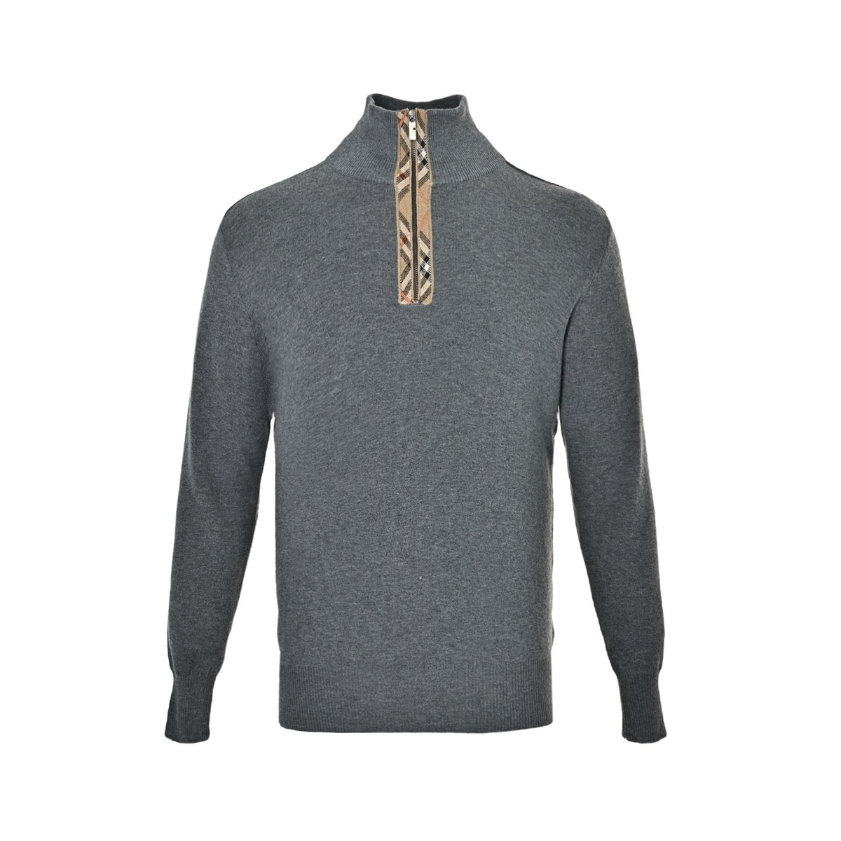 Burberry Half-zip wool knit sweater