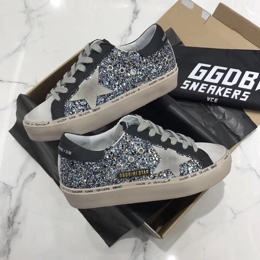 Golden Goose Vintage Distressed Sneakers #047