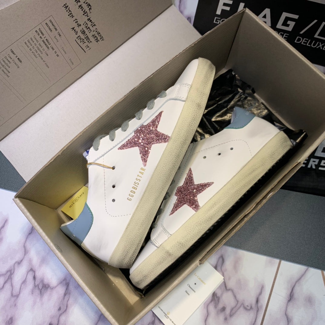 Golden Goose Vintage Distressed Sneakers #332