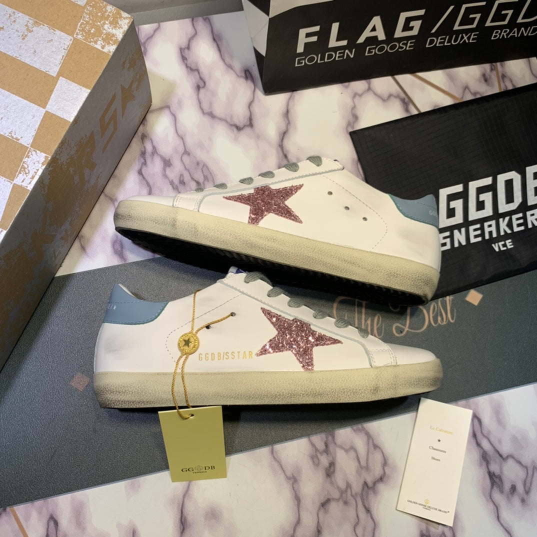 Golden Goose Vintage Distressed Sneakers #332