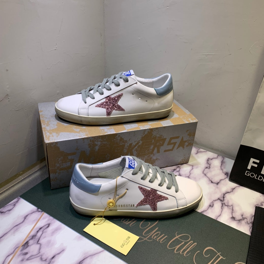 Golden Goose Vintage Distressed Sneakers #332