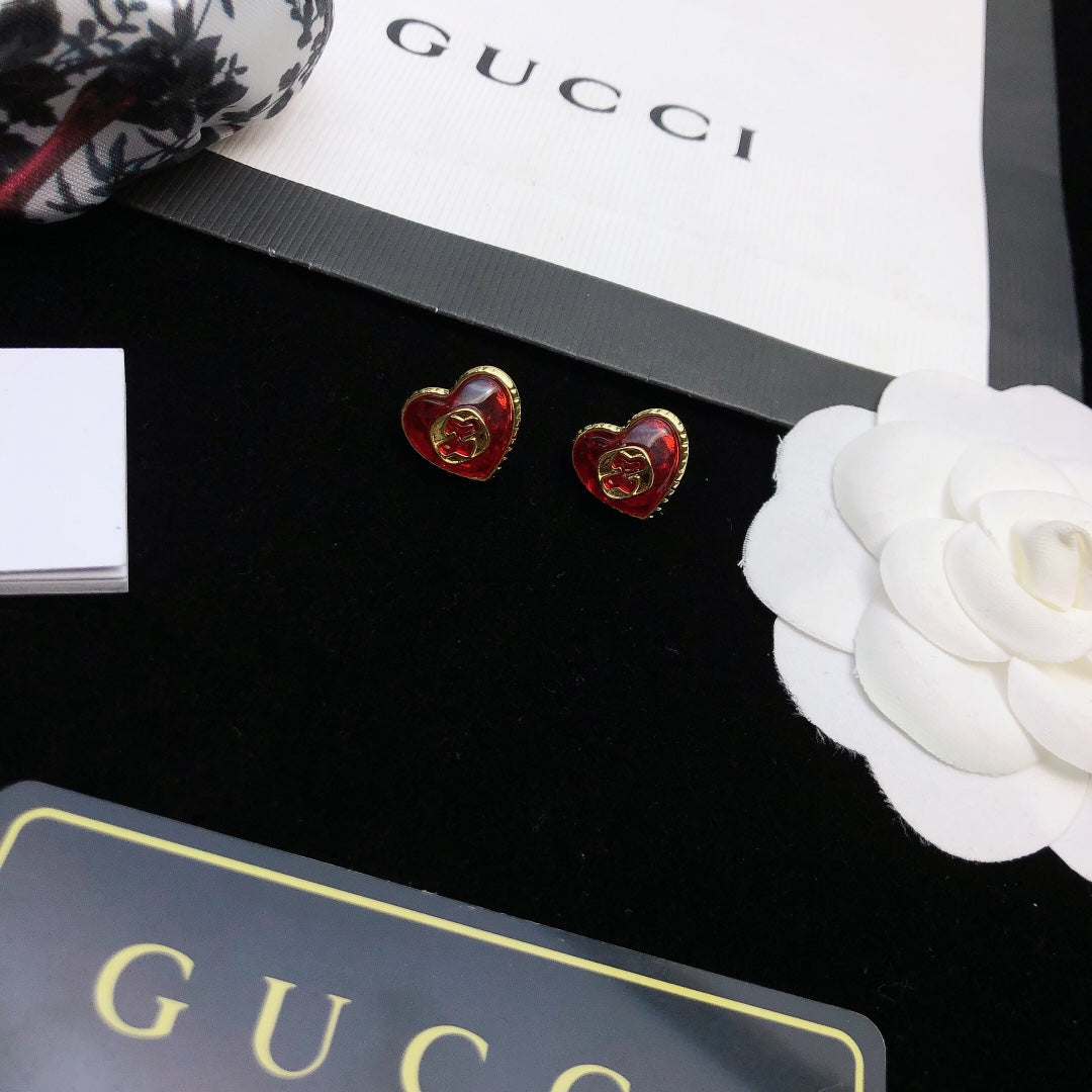 Gucci 925 Silver Double G Earrings
