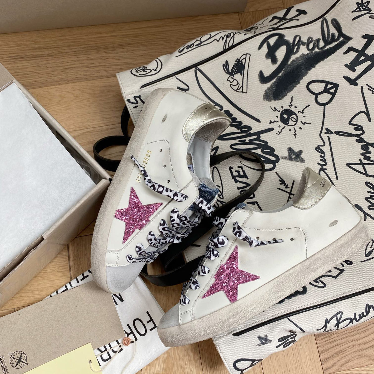 Golden Goose Vintage Distressed Sneakers #226
